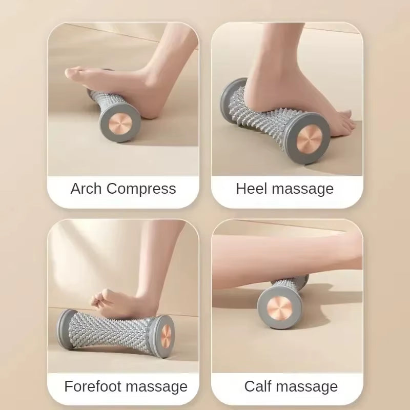 Foot Roller Yoga Massage Ball for Plantar Fasciitis Relief and Muscle Relaxation - Manual Plastic Foot Massager
