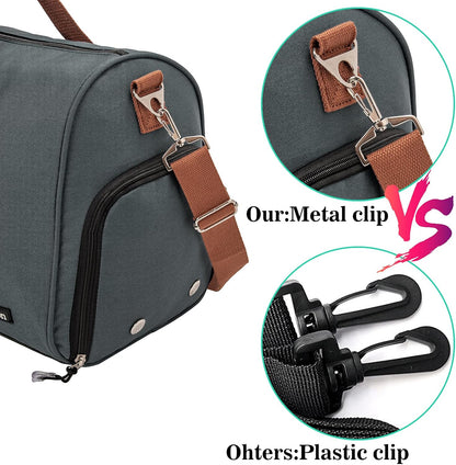 Sports Gym Bag with Shoe Compartment&Wet Pocket,Travel Duffel Bag,Weekend Bag,Workout Bag Suitable for Men and Women