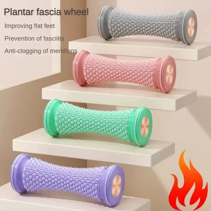 Foot Roller Yoga Massage Ball for Plantar Fasciitis Relief and Muscle Relaxation - Manual Plastic Foot Massager